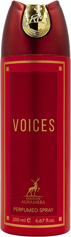 DEO PERFUMED SPRAY VOICES 200ML - AL HAMBRA -DOZEN (12 pieces)