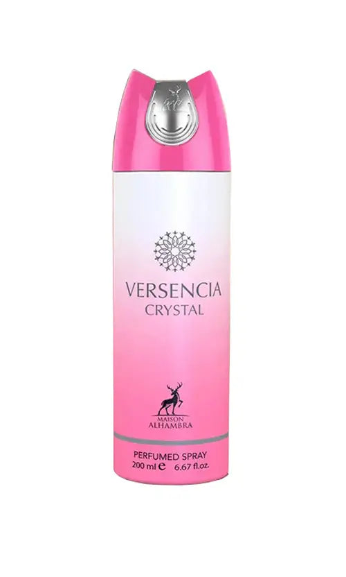 DEO PERFUMED SPRAY VERSENCIA CRYSTAL 200ML - AL HAMBRA -DOZEN (12 pieces)