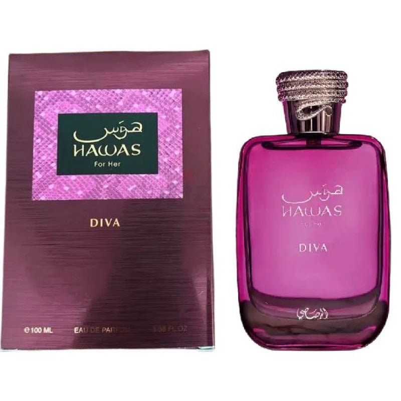 HAWAS DIVA 100ML - RASASI -DOZEN (12 pieces)