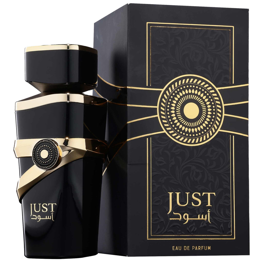 JUST ASWAD 100ML - FRAGRANCE WORLD  - DOZEN (12 Pieces)