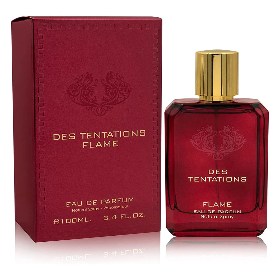 DES TENTATIONS FLAME 100ML - FRAGRANCE WORLD  - DOZEN (12 Pieces)