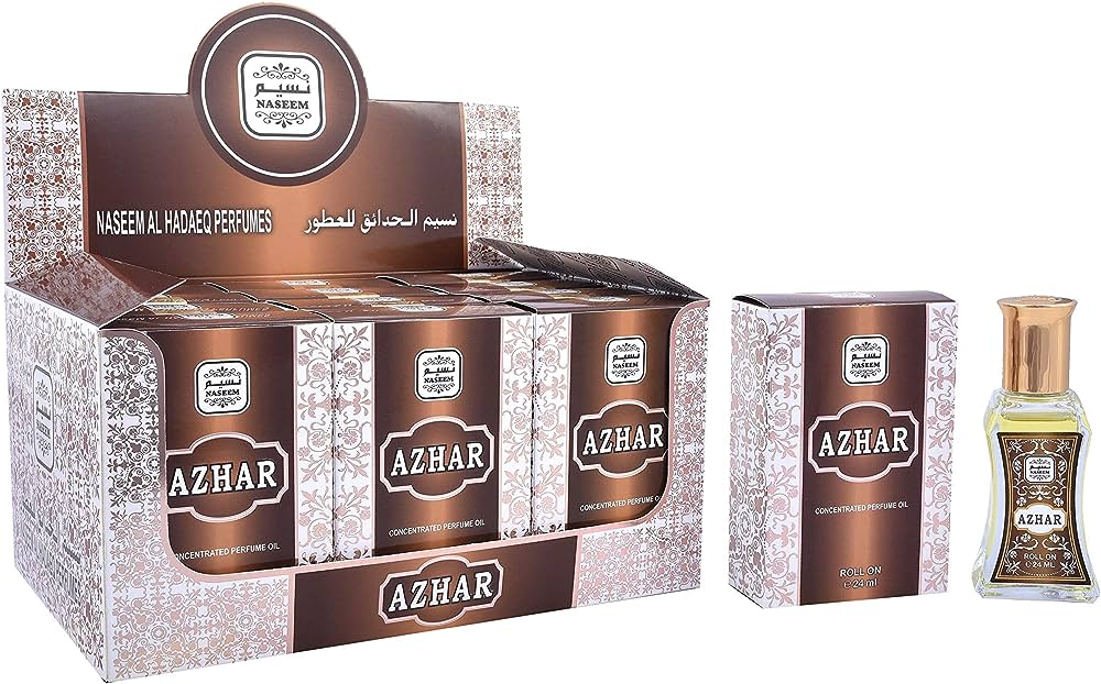 NASEEM AL HADAEQ ROLL ON  PERFUME OIL COLLECTION 24ML -DOZEN (12 pieces)