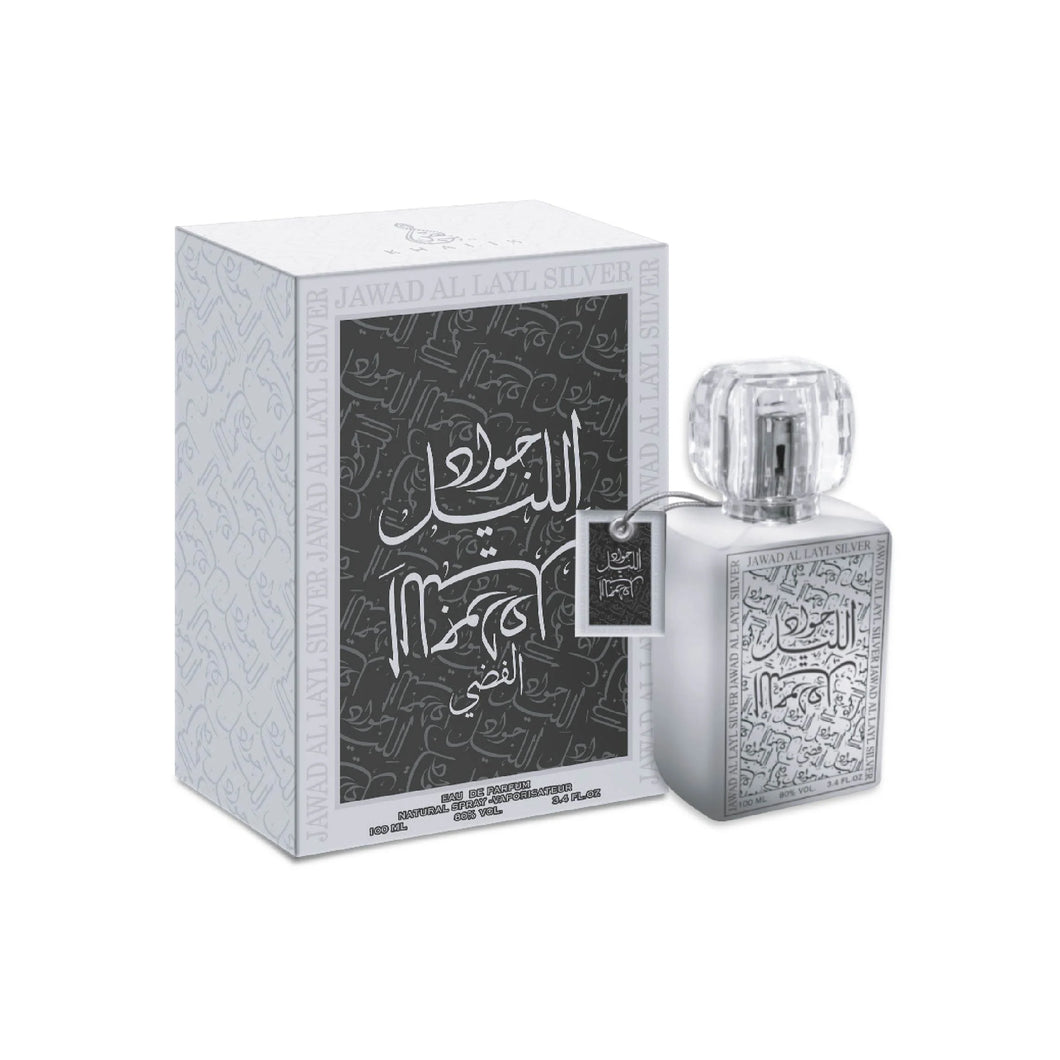 JAWAD AL LAYL SILVER 100ML - KHALIS -DOZEN (12 pieces)