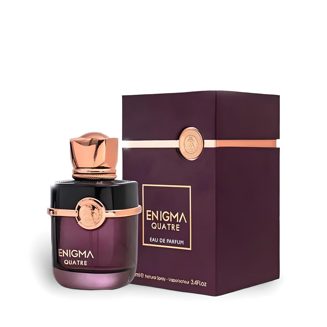 ENIGMA QUATRE 100ML - FRAGRANCE WORLD  - DOZEN (12 Pieces)