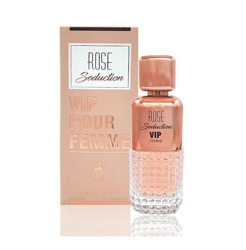 ROSE SEDUCTION VIP POUR FEMME 100ML - AL HAMBRA -DOZEN (12 pieces)