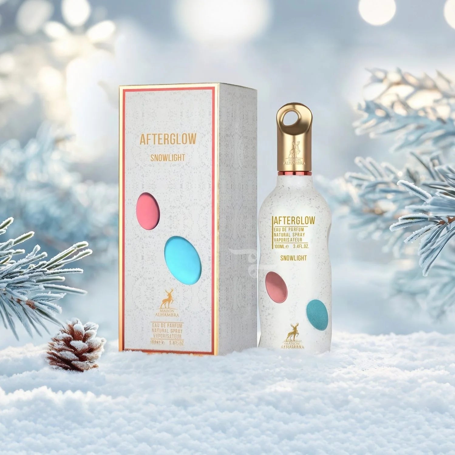 AFTER GLOW SNOWLIGHT 100ML - AL HAMBRA -DOZEN (12 pieces)