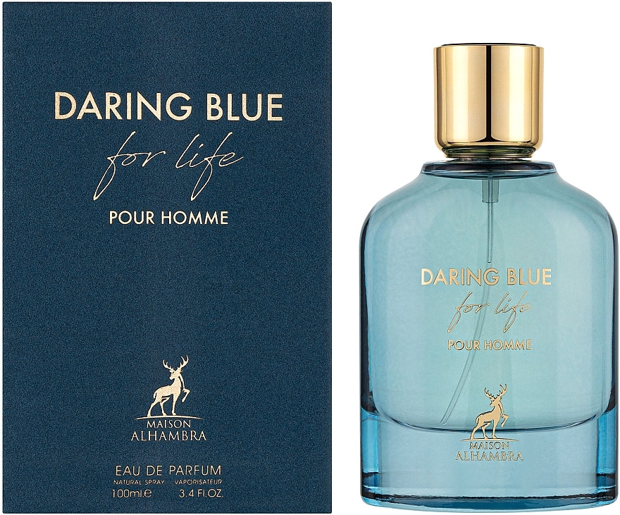 DARING BLUE 100ML - AL HAMBRA -DOZEN (12 pieces)