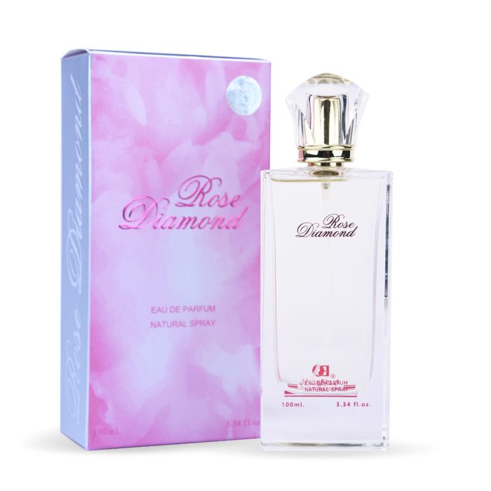 PERFUME SPRAY ROSE DIAMOND 100ML- BANAFA - DOZEN (12 pieces)