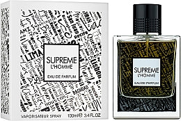 SUPREME L'HOMME 100ML PERFUME - FRAGRANCE WORLD - DOZEN (12 Pieces)