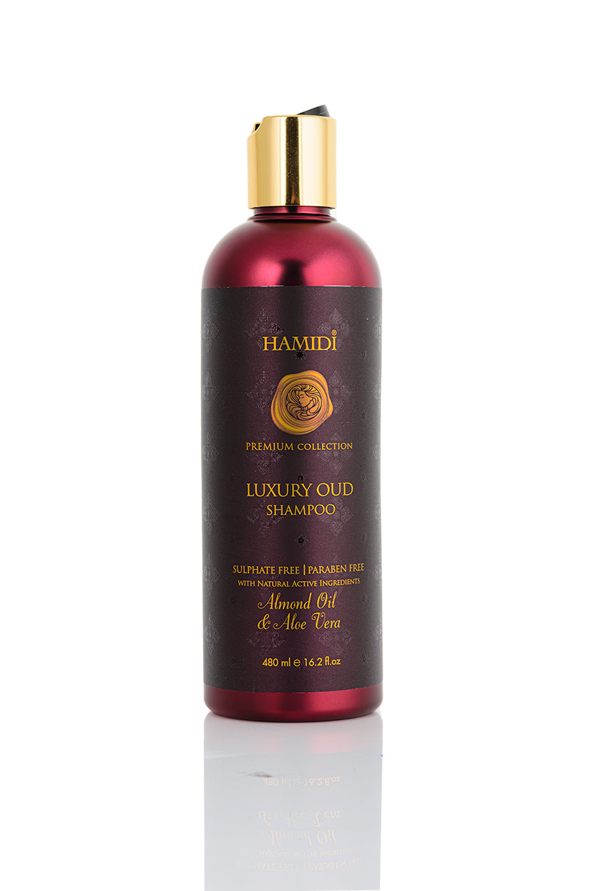 LUXURY OUD SHAMPOO 480ML COLLECTION - HAMIDI - DOZEN (12 pieces)