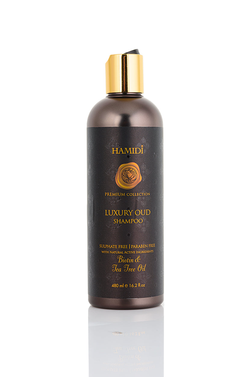 LUXURY OUD SHAMPOO 480ML COLLECTION - HAMIDI - DOZEN (12 pieces)